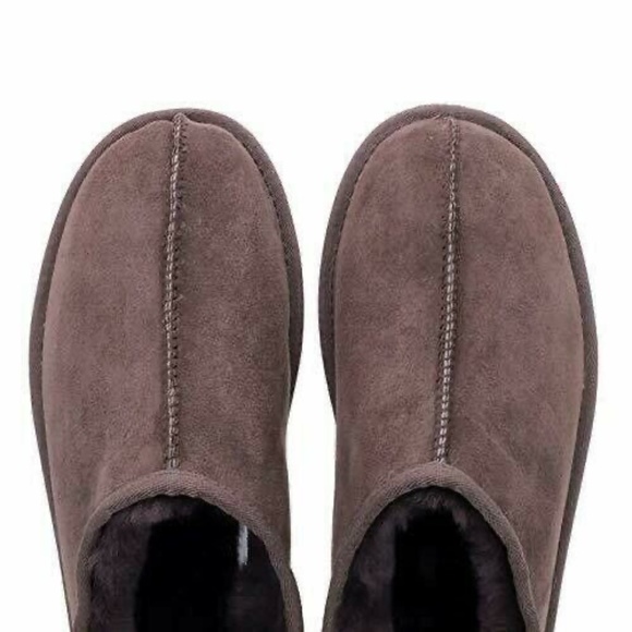 NEW KIRKLAND SIGNATURE | Shearling Clog Slippers BROWN SLIP ON COMFORT LIGHTWEIG - Picture 4 of 5